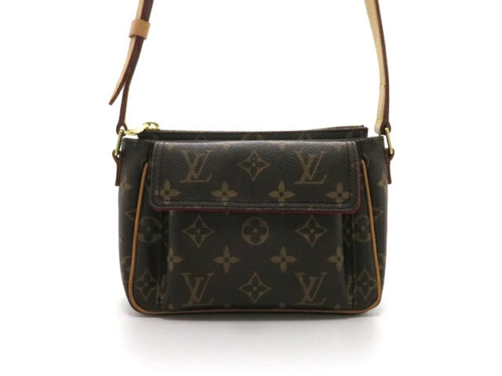 Louis Vuitton Monogram Cite Bag Shoulder Viva Brown